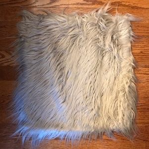 3/$20 - 17x17 Beige Furry Pillow Cover